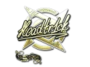 Наклейка | headtr1ck (золотая) | Париж 2023
