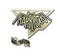 Наклейка | karrigan (золотая) | Париж 2023