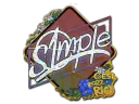 Sticker | s1mple (Glitter) | Rio 2022