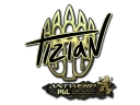 Наклейка | tiziaN (Gold) | Antwerp 2022