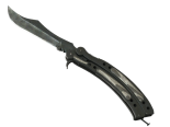 ★ Butterfly Knife | Black Laminate (Battle-Scarred)