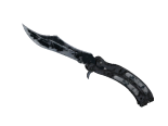 ★ StatTrak™ Butterfly Knife | Night (Battle-Scarred)