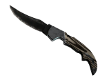 ★ StatTrak™ Falchion Knife | Black Laminate (Battle-Scarred)