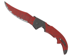 ★ StatTrak™ Falchion Knife | Crimson Web (Well-Worn)