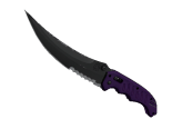 ★ StatTrak™ Flip Knife | Ultraviolet (Well-Worn)