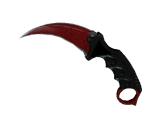 ★ StatTrak™ Karambit | Crimson Web (Well-Worn)