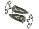 ★ StatTrak™ Shadow Daggers | Black Laminate (Battle-Scarred)