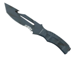 ★ Survival Knife | Night Stripe (Well-Worn)