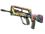 FAMAS | Bad Trip (Battle-Scarred)