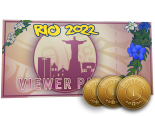 Rio 2022 Viewer Pass + 3 Souvenir Tokens