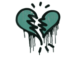 Sealed Graffiti | Broken Heart (Frog Green)
