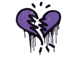Sealed Graffiti | Broken Heart (Monster Purple)
