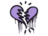Sealed Graffiti | Broken Heart (Violent Violet)