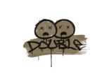 Sealed Graffiti | Double (Dust Brown)