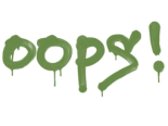 Sealed Graffiti | Oops (Battle Green)