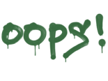 Sealed Graffiti | Oops (Jungle Green)