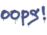 Sealed Graffiti | Oops (SWAT Blue)