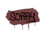 Sealed Graffiti | Sorry (Brick Red)
