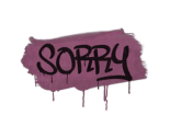 Sealed Graffiti | Sorry (Princess Pink)