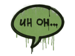 Sealed Graffiti | Uh Oh (Battle Green)