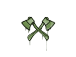 Sealed Graffiti | X-Axes (Battle Green)