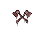 Sealed Graffiti | X-Axes (Brick Red)