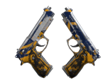 StatTrak™ Dual Berettas | Marina (Battle-Scarred)