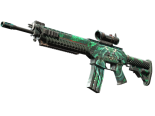 StatTrak™ SG 553 | Dragon Tech (Well-Worn)
