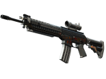 StatTrak™ SG 553 | Heavy Metal (Well-Worn)