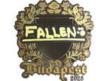 Sticker | FalleN (Gold) | Budapest 2025