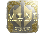 Sticker | VINI (Gold) | Austin 2025