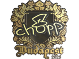 Sticker | chopper (Gold) | Budapest 2025