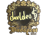 Sticker | dav1deuS (Gold) | Budapest 2025
