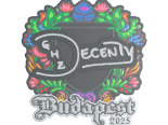 Sticker | decenty (Embroidered) | Budapest 2025