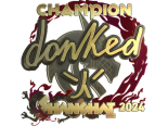 Sticker | donk (Gold, Champion) | Shanghai 2024