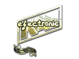 Sticker | electronic (Gold) | Paris 2023