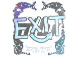 Sticker | exit (Holo) | Austin 2025