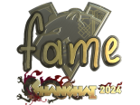 Sticker | fame (Gold) | Shanghai 2024