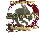Sticker | zont1x (Gold, Champion) | Shanghai 2024