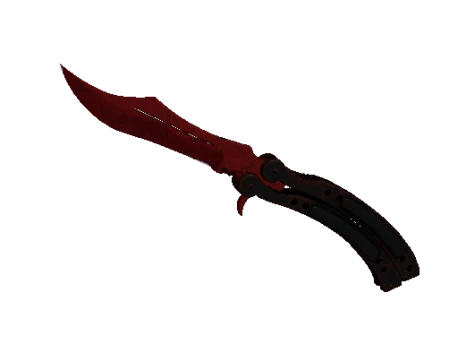 ★ Butterfly Knife | Crimson Web (Minimal Wear)