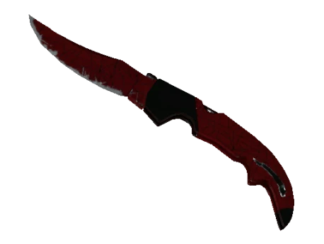 ★ Falchion Knife | Crimson Web (Well-Worn)