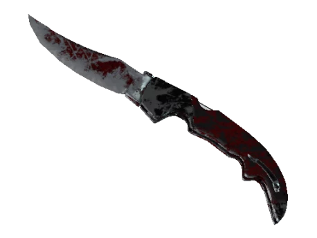 ★ Falchion Knife | Crimson Web (Battle-Scarred)