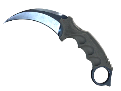 ★ Karambit | Blue Steel (Well-Worn)