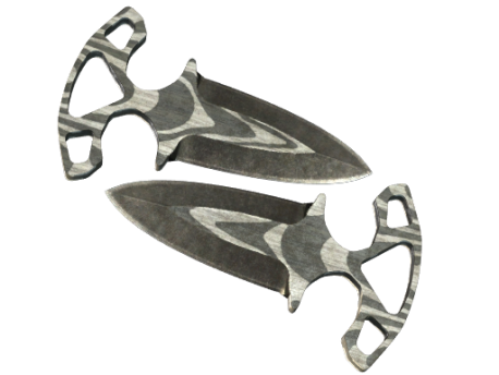 ★ Shadow Daggers | Black Laminate (Battle-Scarred)