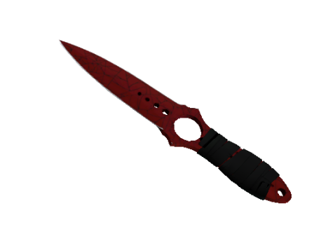 ★ Skeleton Knife | Crimson Web (Well-Worn)