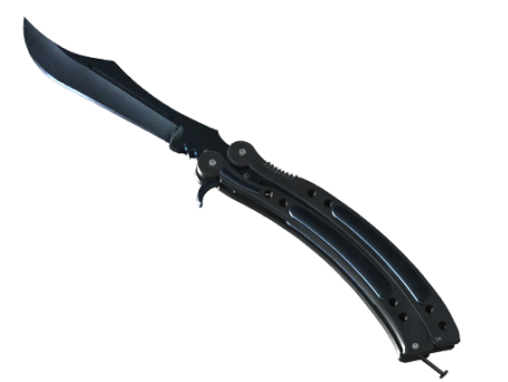 ★ StatTrak™ Butterfly Knife | Blue Steel (Minimal Wear)