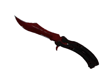 ★ StatTrak™ Butterfly Knife | Crimson Web (Well-Worn)