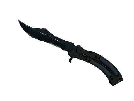 ★ StatTrak™ Butterfly Knife | Night (Well-Worn)