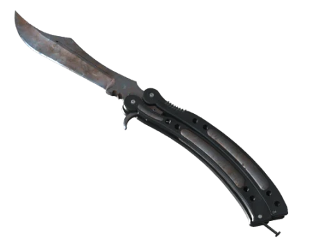 ★ StatTrak™ Butterfly Knife | Rust Coat (Well-Worn)