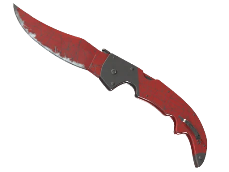 ★ StatTrak™ Falchion Knife | Crimson Web (Well-Worn)